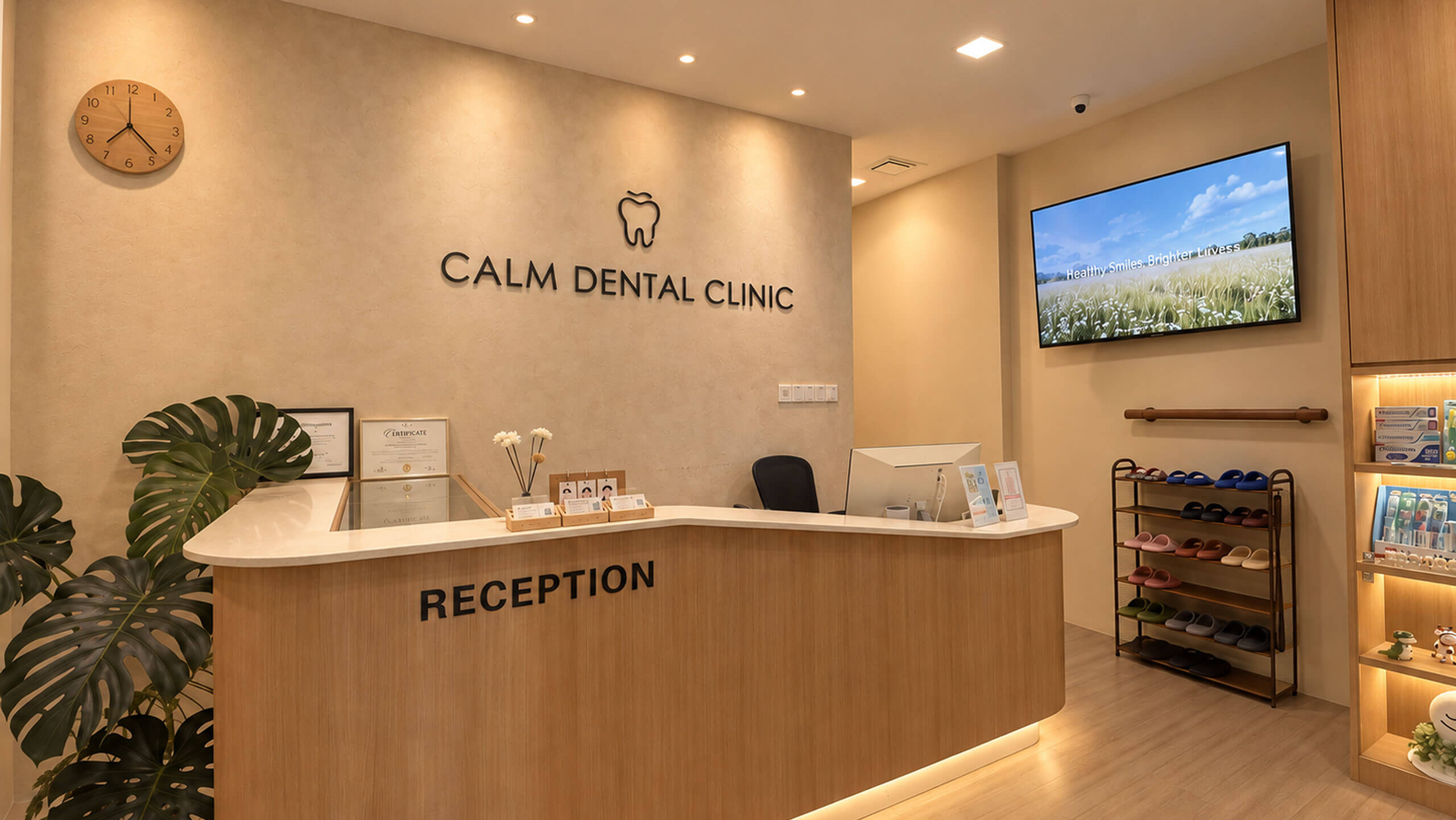 Calm Dental Clinic reception